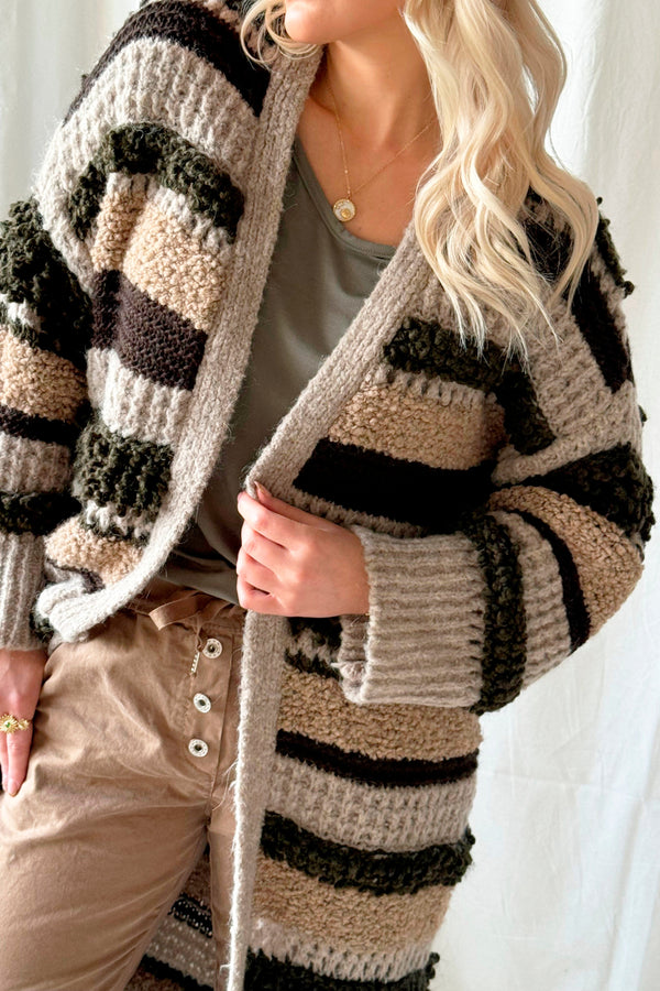 Reagan knit, khaki/caramel