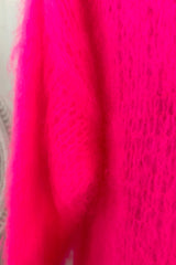 Dreamy mohair knit, hot pink