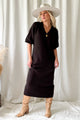 In the moment knit dress, espresso
