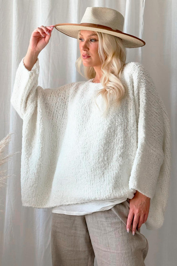 Indie knit, white