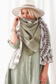 Mystique wool scarf, green