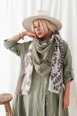 Mystique wool scarf, green