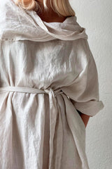 Iridea linen dress, sand