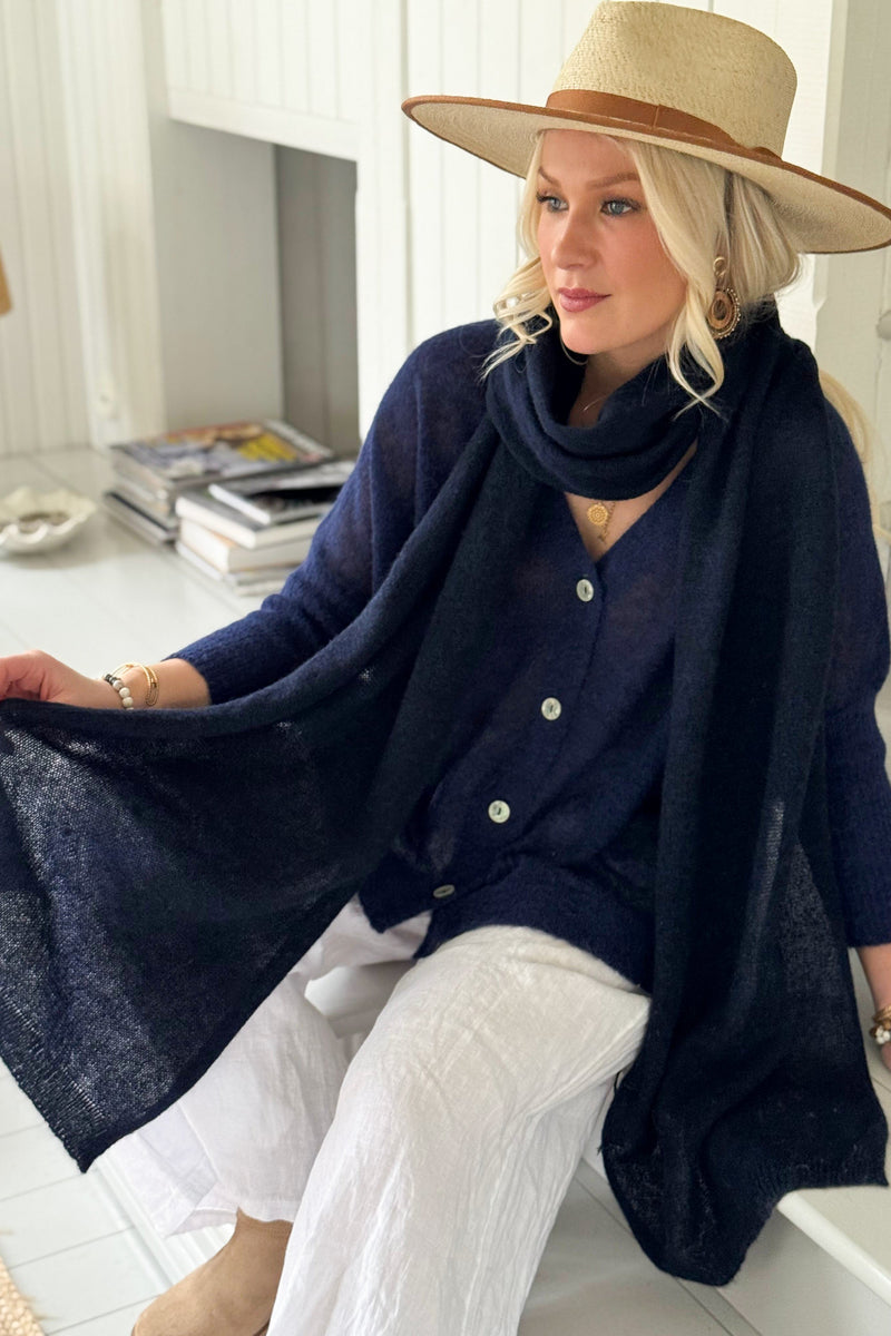 Isadora neuletakki, navy