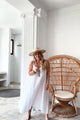 Jamie linen dress, white