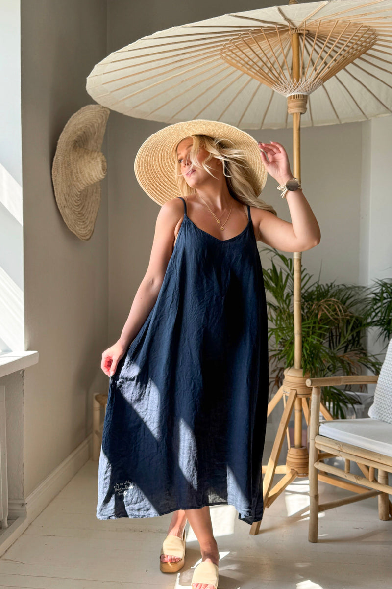 Jamie pellavamekko, navy
