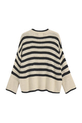 Josalie neule, off white-black