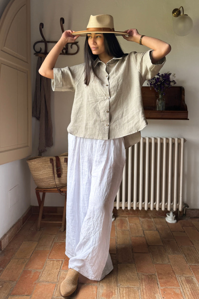 Junette linen shirt, natural