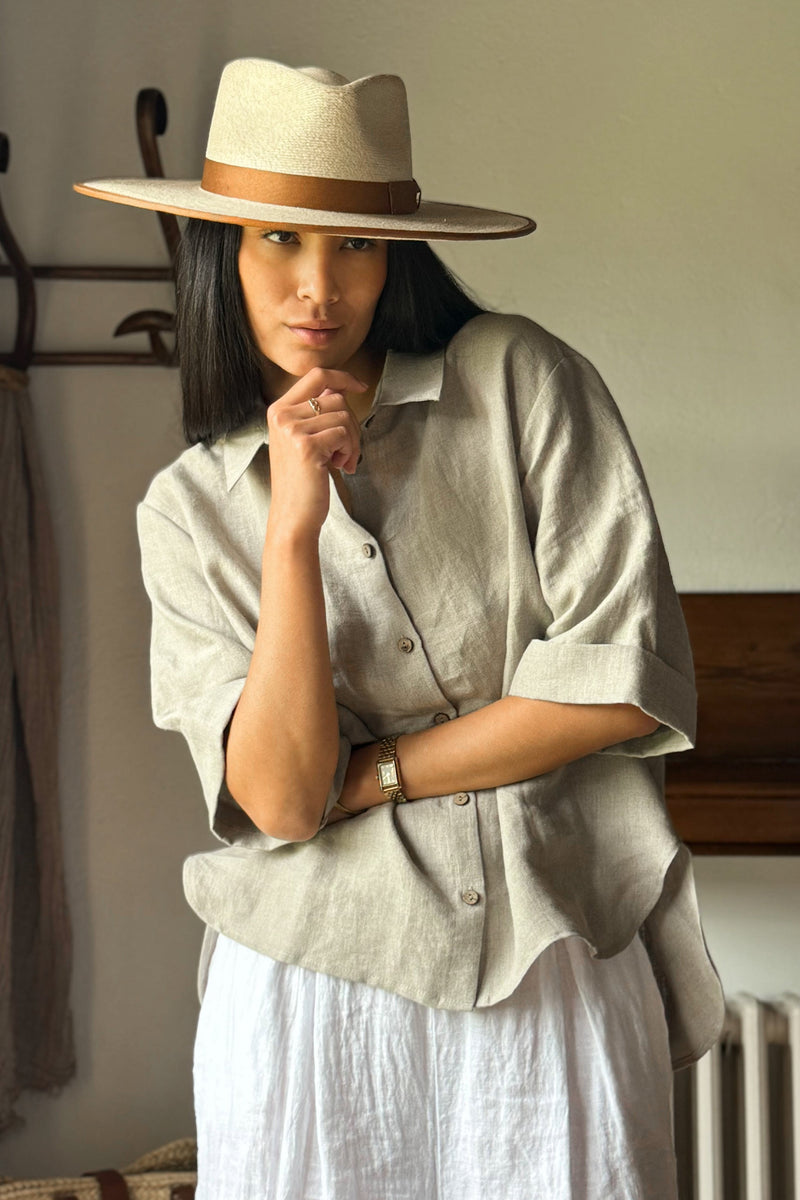 Junette linen shirt, natural