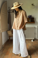 Junette linen shirt, powder