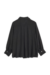Juniee linen shirt, black