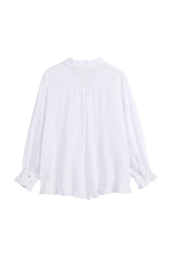 Juniee linen shirt, white