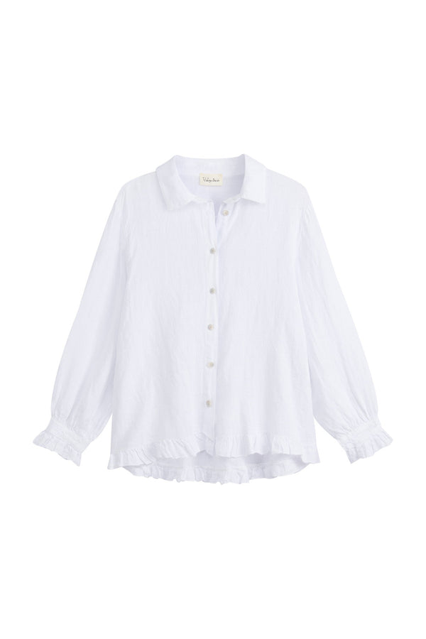 Juniee linen shirt, white