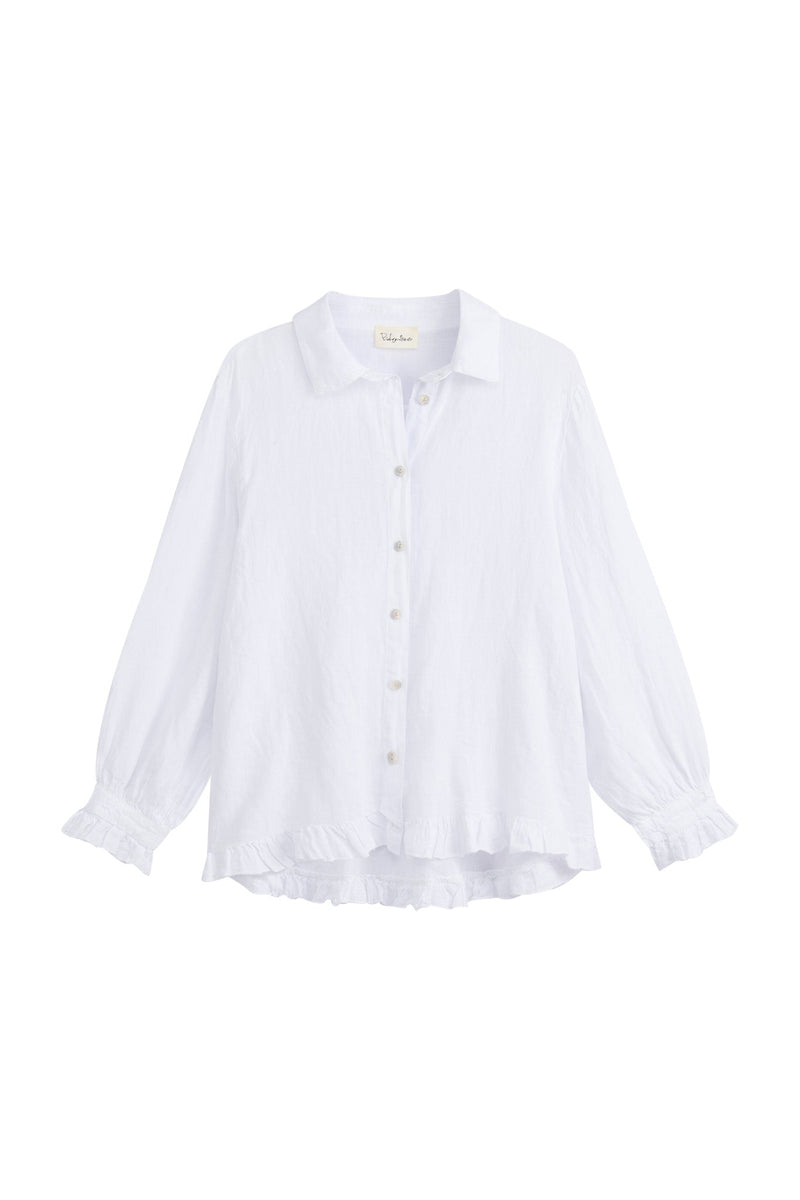 Juniee linen shirt, white