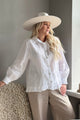 Juniee linen shirt, white