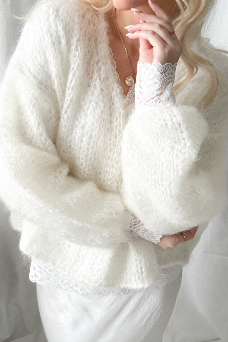 Cuteness Kid Mohair knit, white