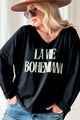 La Vie Bohemiana puuvillapaita, musta