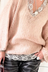 Lace Dreams top, sand