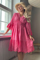 Lace Whispers pellavamekko, malibu pink