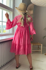 Lace Whispers pellavamekko, malibu pink