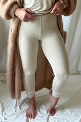 Bamboo Lace leggingsit, beige