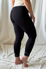 Bamboo Lace leggingsit, musta