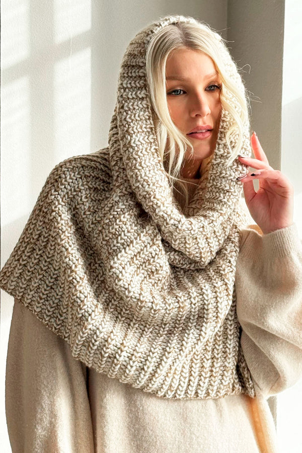 Landow snood huivi, luonnonvalkoinen caramel