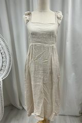 Lauren linen dress, sand