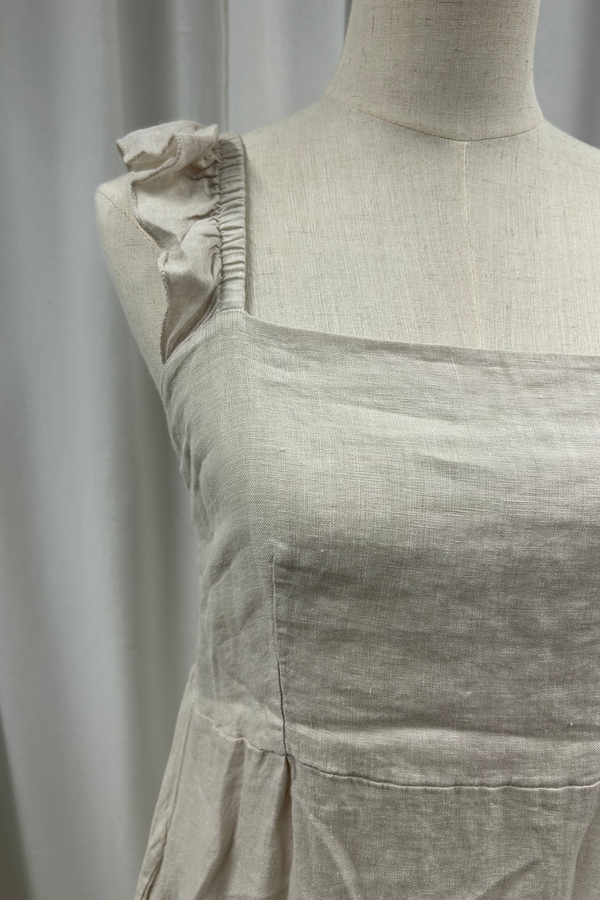 Lauren linen dress, sand