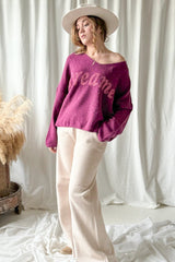 Dreamer knit, purple