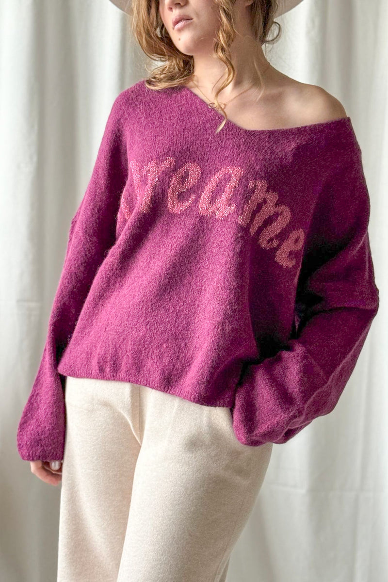 Dreamer knit, purple