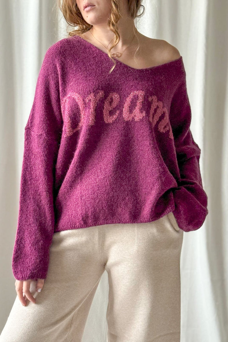 Dreamer knit, purple