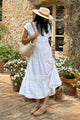 Lilia linen dress, white