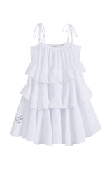 Lilibet linen dress, white