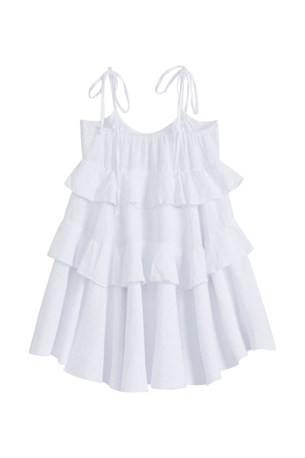 Lilibet linen dress, white