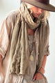 Linen mesh scarf, savanna