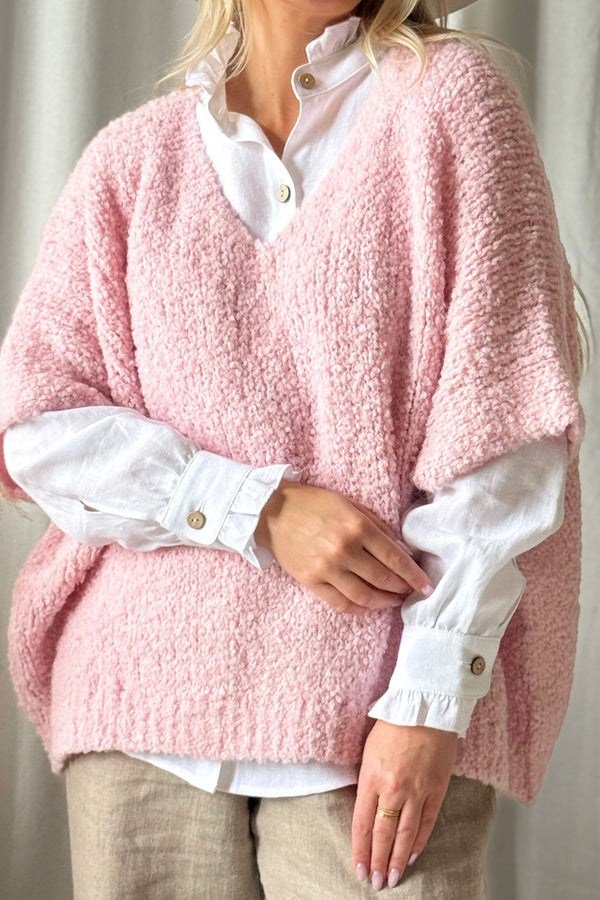 Lissy knit vest, baby pink