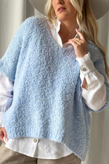 Lissy knit vest, sky blue