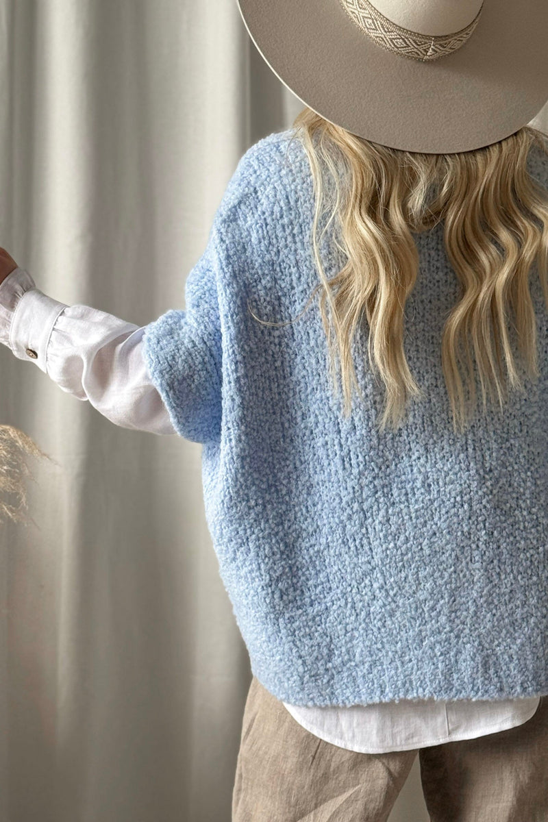 Lissy knit vest, sky blue