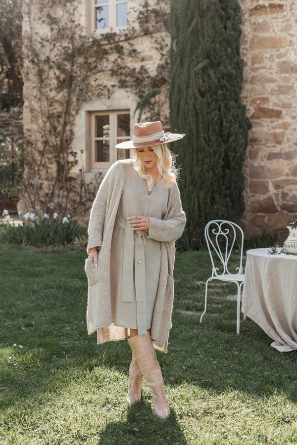 Wilona neuletakki, beige