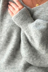 Lotta sweater, pearl grey