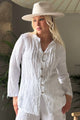 Louie linen shirt, white