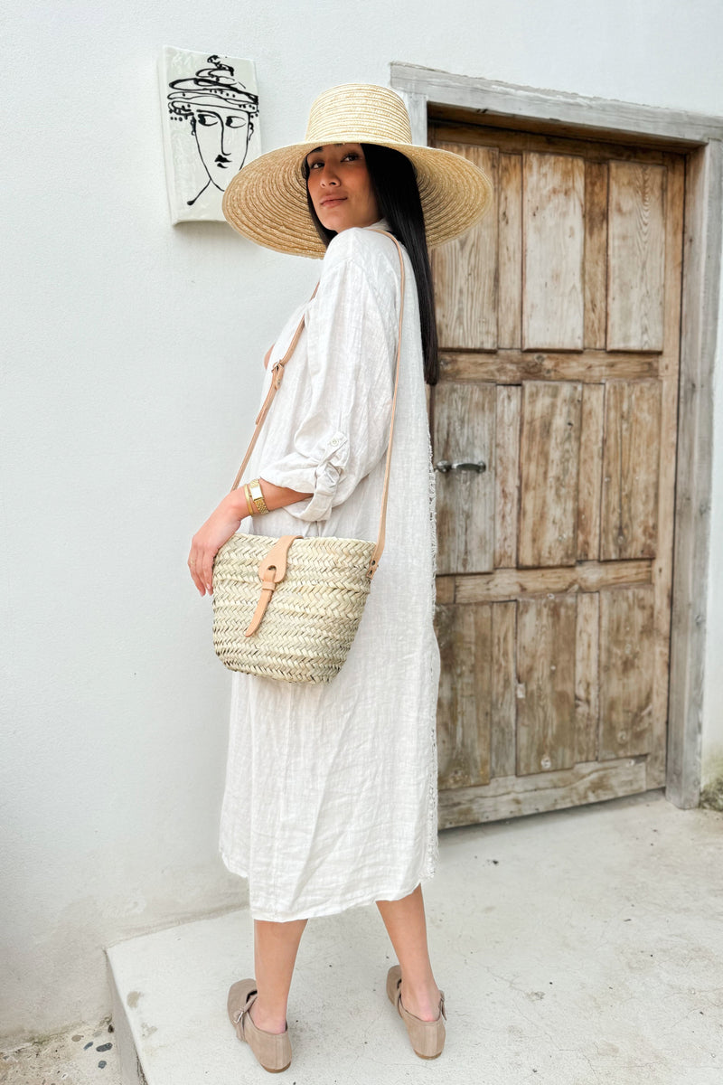 Louisa linen jacket, sand
