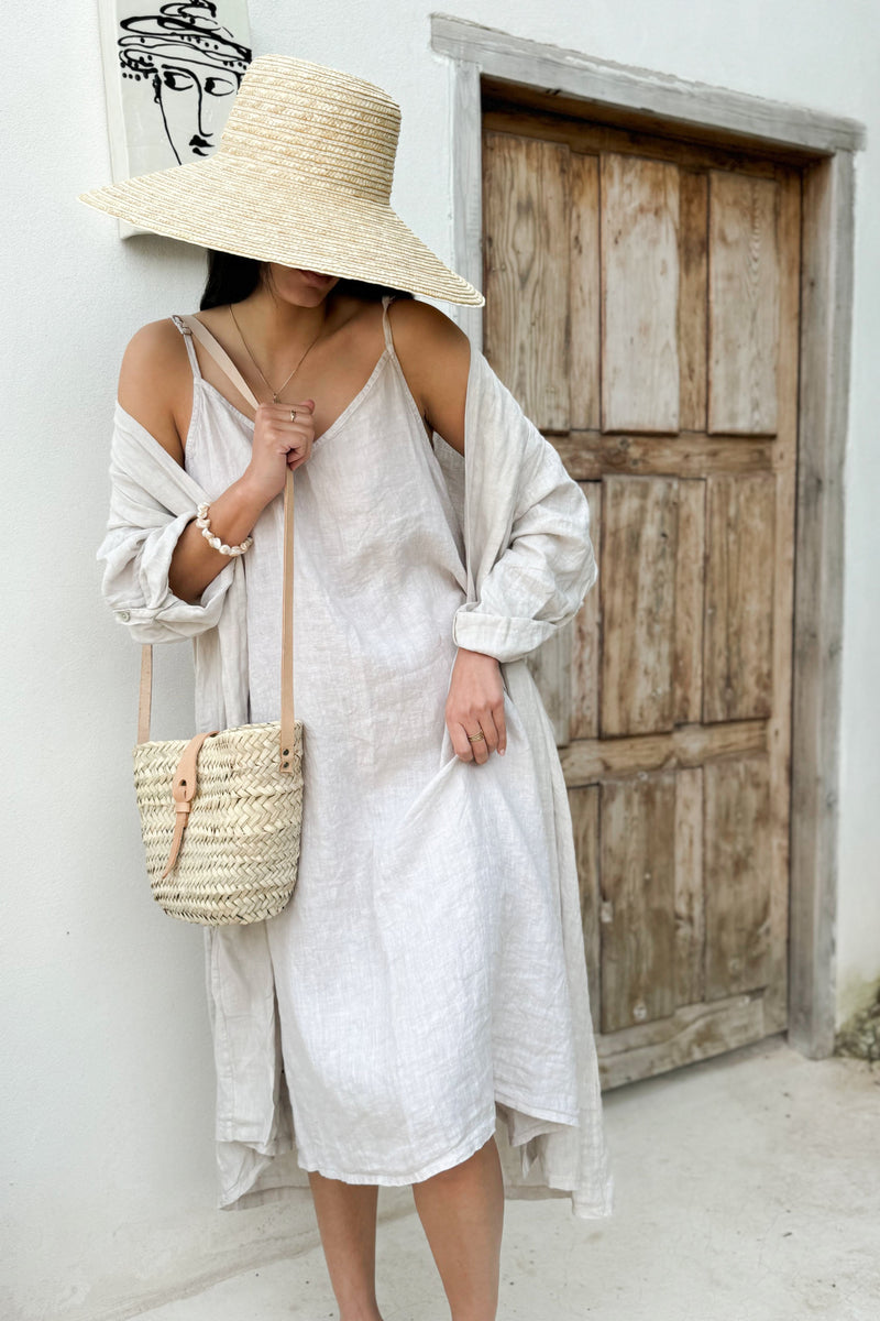 Louisa linen jacket, sand