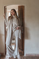 Lounge knit pants, chalk