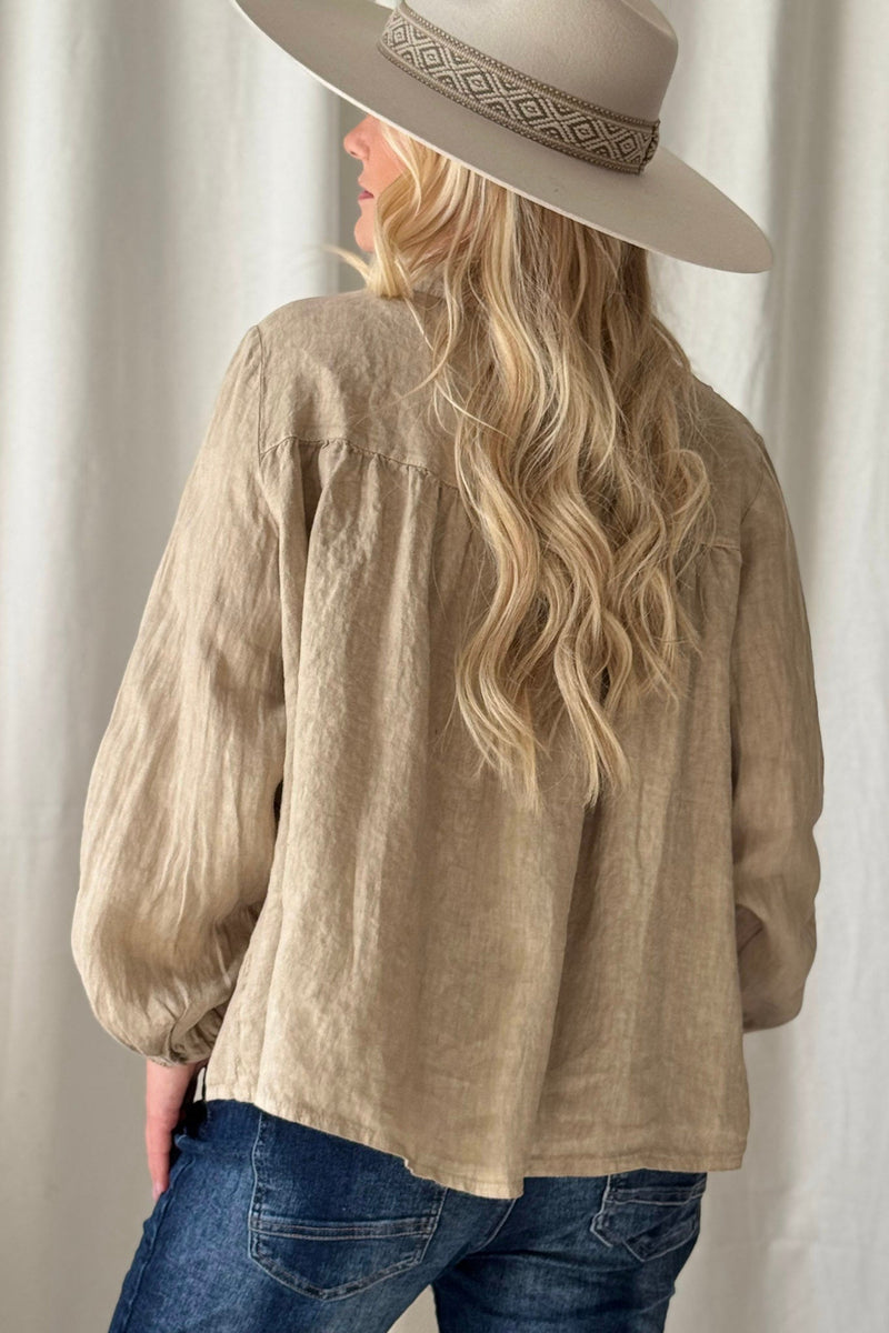 Maisie pellavapaitis, cashmere