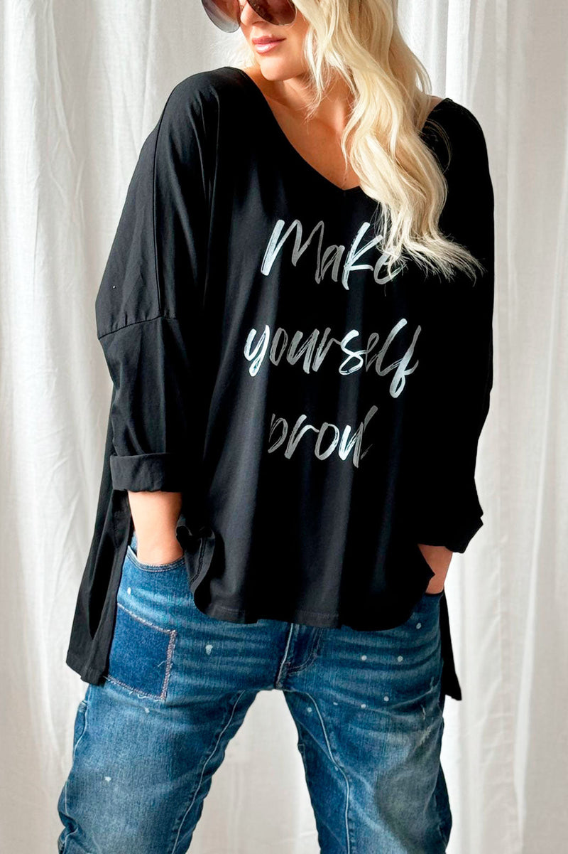 Make yourself proud long-sleeved t-shirt, black