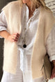Mallora mohair vest, off white