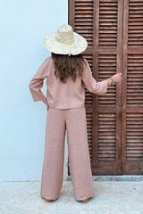 Mallorca linen pants, powder