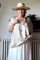 Marin satin shirt, beige